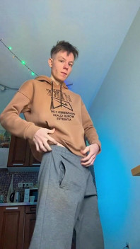 Huge Cumshot From a Skinny Boy with a Surprisingly Big Cock