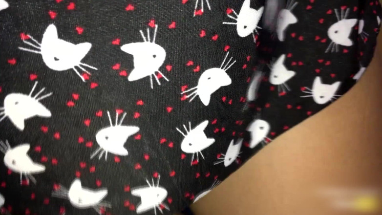 College-couple: Blowjob on underwear, blowjob cum through underwear