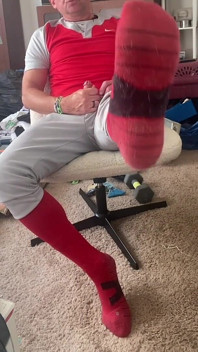 Horniest Dilf Jockdad87 Shoots His Alpha Cum in His Football Gear