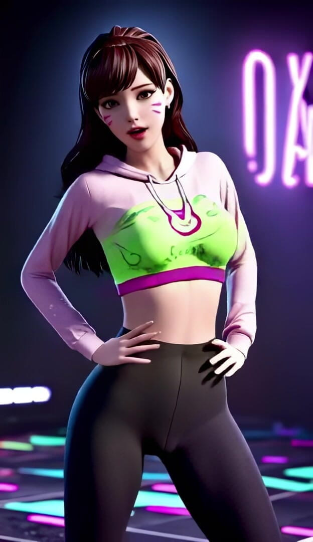 3D-Hentai Games: Tarian api api D.va (2ne1 - api)