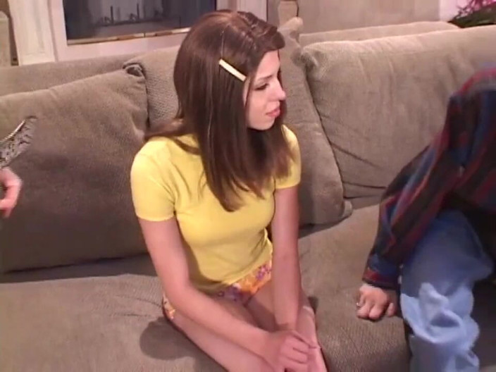 Vintage X: Nasty teen loves double penetration!