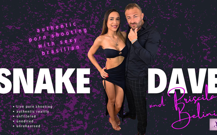 Snake Dave in VR 3D live porn shooting: Snake Dave and Priscila Porno Casting