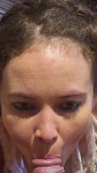 All Natural Lilac Loves to Suck Black Cock