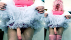 Maxi Fan-version of Easter Egg and Cock Hunting in Fur and Petticoat