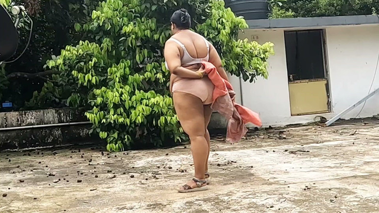 Anne Ipe: Chubby Girl in White Skirts and Pink to Getting Completely...