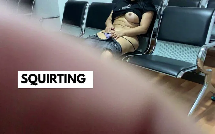 SENSESEX: I Spy on a Stranger Squirting in the Waiting Room