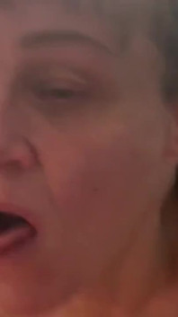 Mature with Saggy Boobs Sucking the Cum Out No Hands and Swallowing Every Last Drop of Cum!