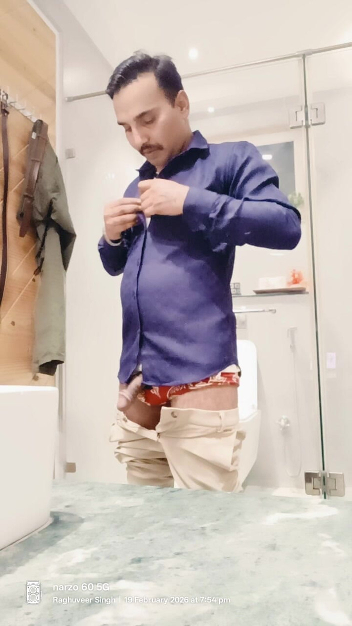 Rajasthani-old-lover: Getting Ready with My Cock Out