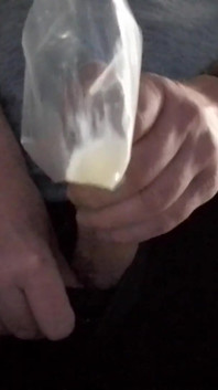 Cumshot in Zipper at Work