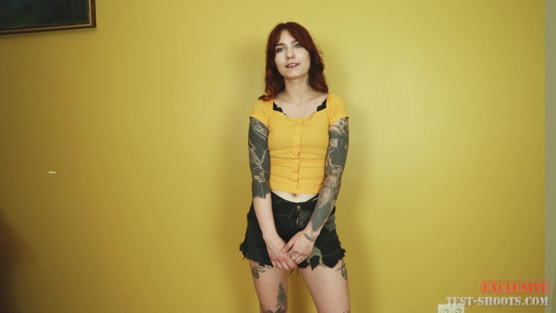 Test-Shoots: Cherr Tattooed Teen in Nude Video Casting