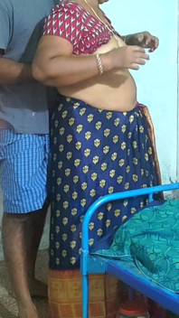 Step Mother Was Standing and I Lifted Her Saree and Licked Her Pusssy Then Had Sex with Her