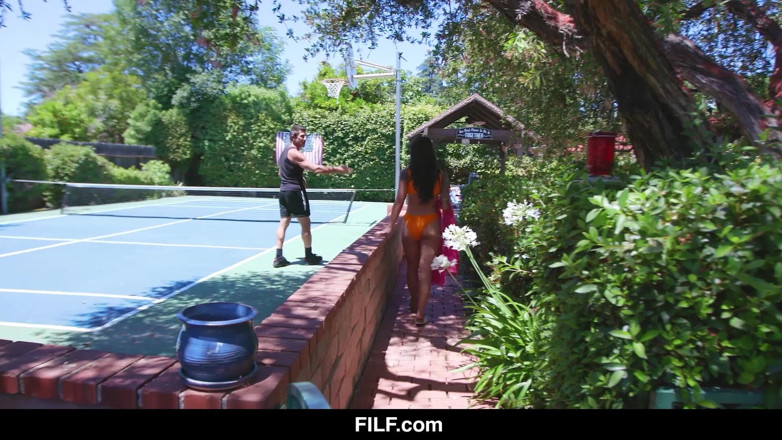 FILF - Father I'd Like To Fuck: Naughty Brazilian teen Gina Valentina poolside fuck with neighbor