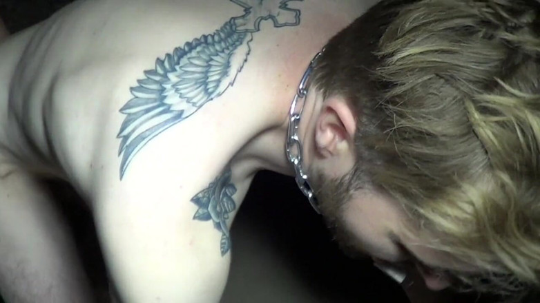 Gaybareback: Slut used an creampied by massive cock of Antonie Mallet