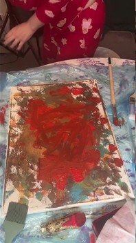 Büyük gözlüklü asmr akrilik art s bust bölüm 2'de çiçek açıyor