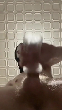 7 Inch (18cm) Hot Cock Owned by a Masked Slim Twink. Flashlight Intense Masturbation, Moaning. Full Video