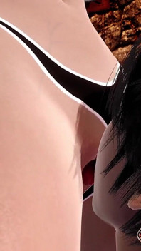 Lizanie cipki dla gorących bit cycków Dark Succubus Girl Aż Orgazm Animacja 3D