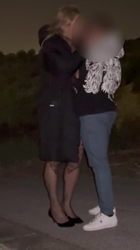 A Prostitute Offering Herself on the Street
