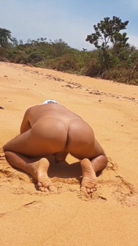 Ladysilva Hot Ass Femboy on the Beach
