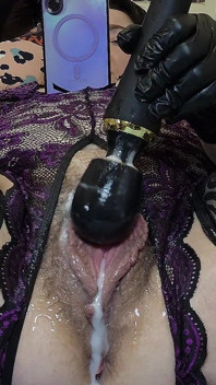 Black Glove & Lingerie Porn Reaction & Masturbation