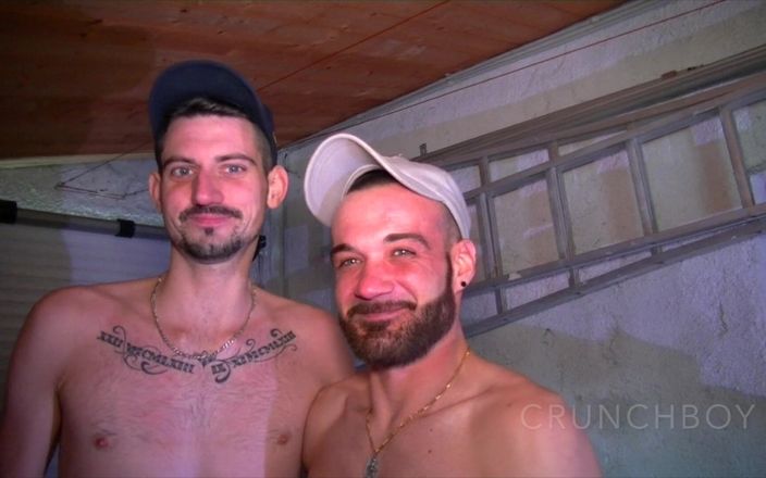 INTERRACIAL BAREBACK SEX: Two Guys Blowing Each Other and Fucking in a Garage