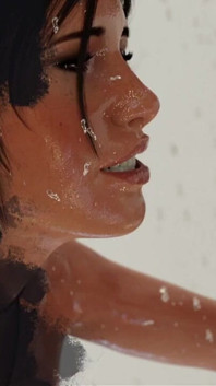 Croft Adventures - des cheveux noirs doux et excités prennent un énorme gode pour s’amuser, elle a utilisé un énorme gode énorme pour baiser son cul étroit