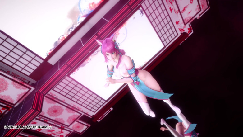 3D-Hentai Games: [MMD] IU - LILAC Spirit Blossom Ahri, sexy liga de leyendas...