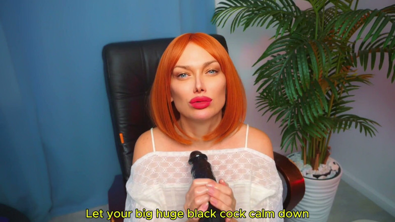Nimfomanhub: JOI with Big Black Dildo Watch Me Stroke It &amp; Follow...