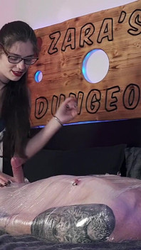 Wrapped & Ruined - Helpless Handjob Climax