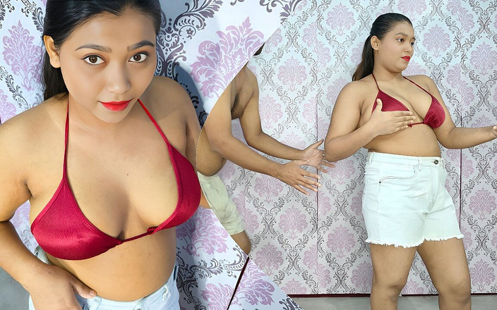 QueenSonali: 누드 비디오 채팅에서 말하는 Bahu를 잡은 Sasur Ji는 그녀를 열심히 따먹어