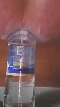 Grote fles en muziek