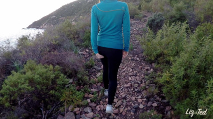 Lizandted: So horny on the walk to the sea