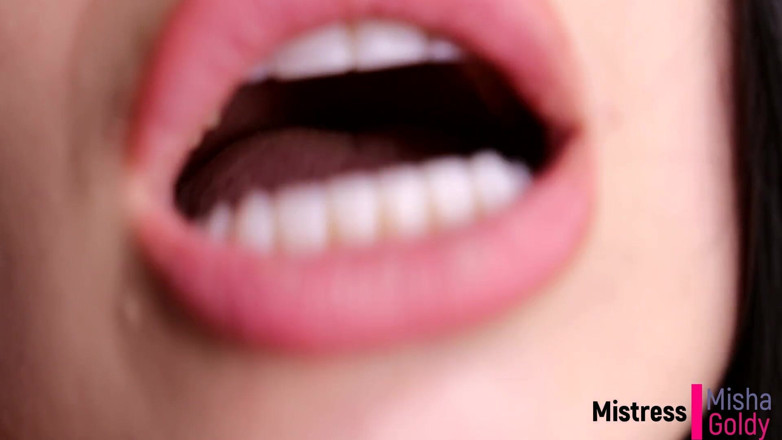 Goddess Misha Goldy: Cum with me everyday during 1 month! Day 13 - Mouth fetish