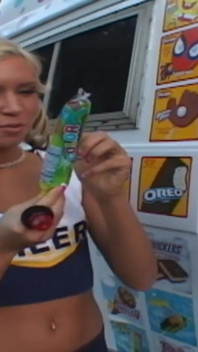 Cute cheerleader gets picked up and slammed by hard cock