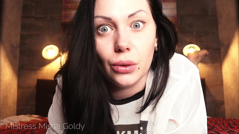 Goddess Misha Goldy: Punheta enquanto estou humilhando você perdedor!