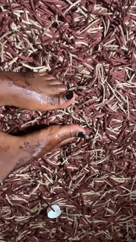 Hot Ebony Babe Foot Massage Section