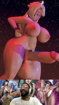 Big Milk Long Hard Cock Thicc Ass Futa Rosalina Celebrates by Shaking Her Goods