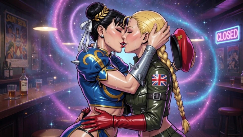 AI Porn: Cammy dan chun li lagi asik ciuman sama ai