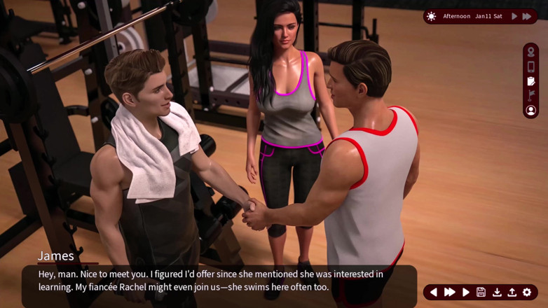 Johannes Gaming: Whispers of desire - faithfull path 5 - sesi gym yang luar biasa