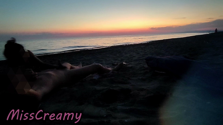 Miss Creamy: Dick Blankziehen, Französische Lehrerin MILF Riskant Öffentlicher Blowjob Maspalomas Fkk-strand Abspritzen