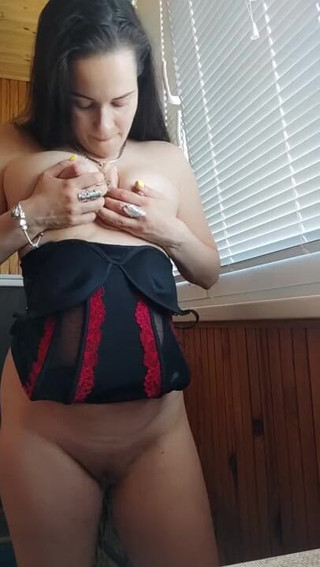SexyAlbinaKiss: Masturbation on the balcony
