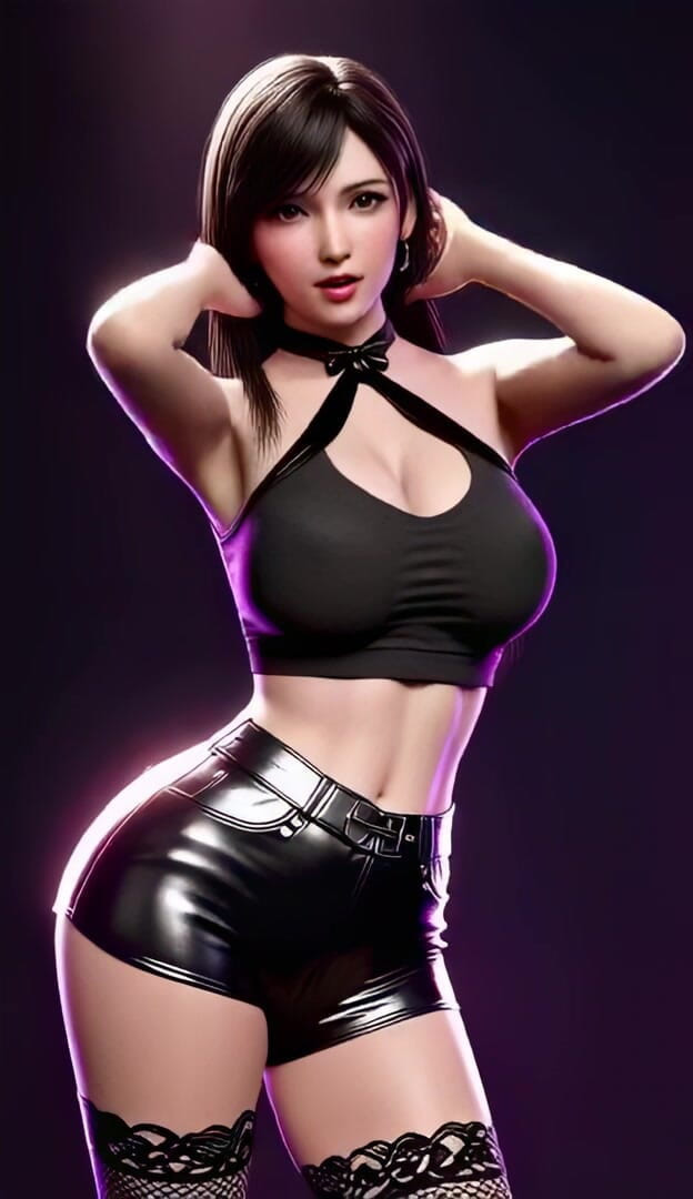 3D-Hentai Games: Tifa的激烈舞蹈（hellovenus - 我生病了）