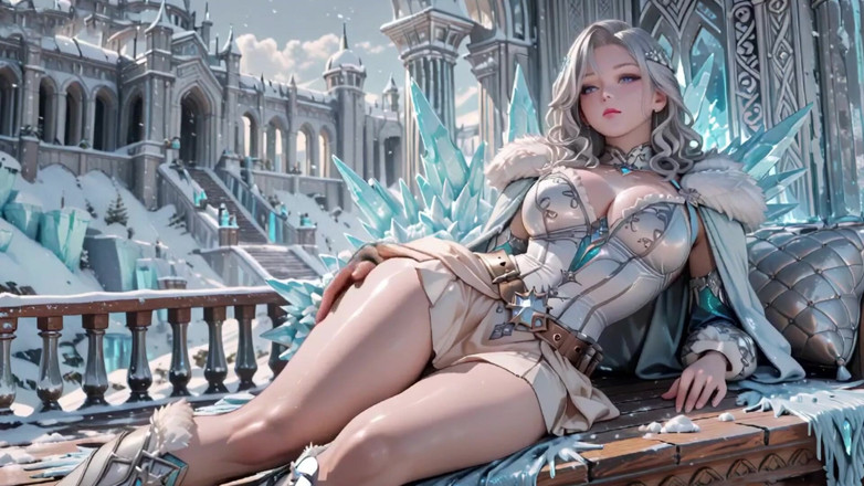 Seraphina Vale: 银发冰皇后！跪在冰冻城堡里，她冰冷的装甲隐藏了很多秘密。
