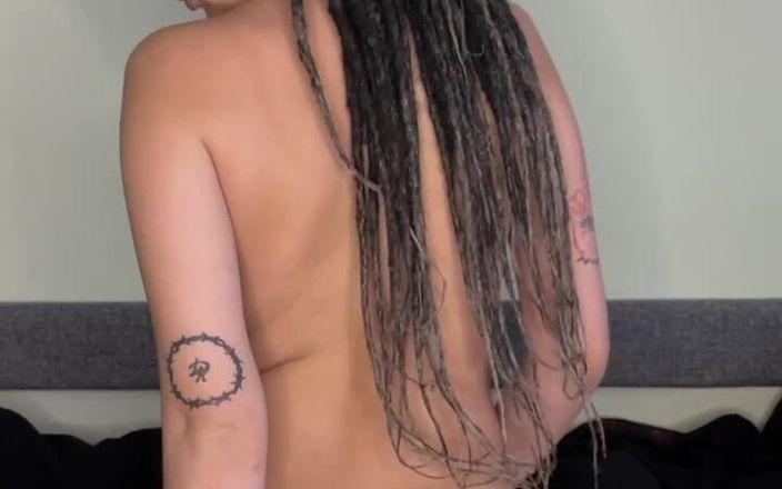 Shy Nymph: Bitch Sucks Rubber Bibrator and Fucks Her Pussy