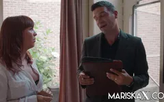 MARISKAX - Angelique Luka pays her bills to the bailiff