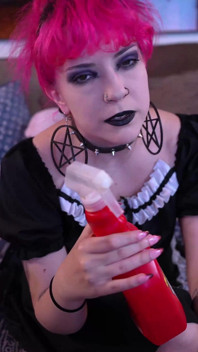 Goth Maid Femdom Handjob