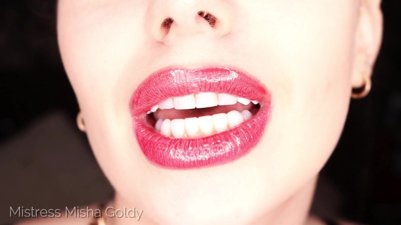 Goddess Misha Goldy: 3 lipstick = 3 JOI = 3 cum countdown