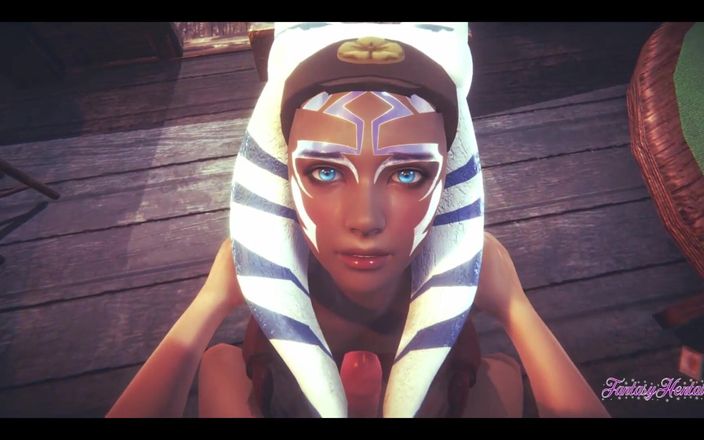 Yaoitube: 흑누나 헨타이 POV Ahsoka 3D 4D - 질싸로 펠라하고 카우걸 따먹기