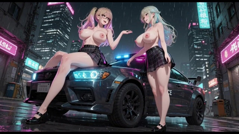 Hot girl dancing: Dwie dziewczyny z anime pracujące w biurze, animacja Ai