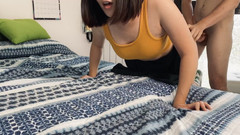 Obokozu: Vollbusige japanische austauschschülerin raucht und wird von europäischen mitschülerinnen hart...