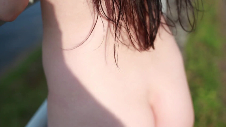 XCZECH: Daphne Angel - Real Venus showing pussy outdoor